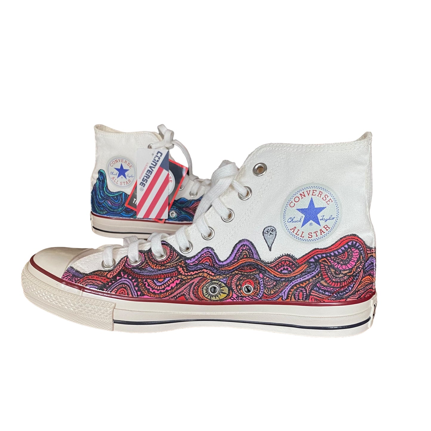 HREdayam paint sneaker/converse