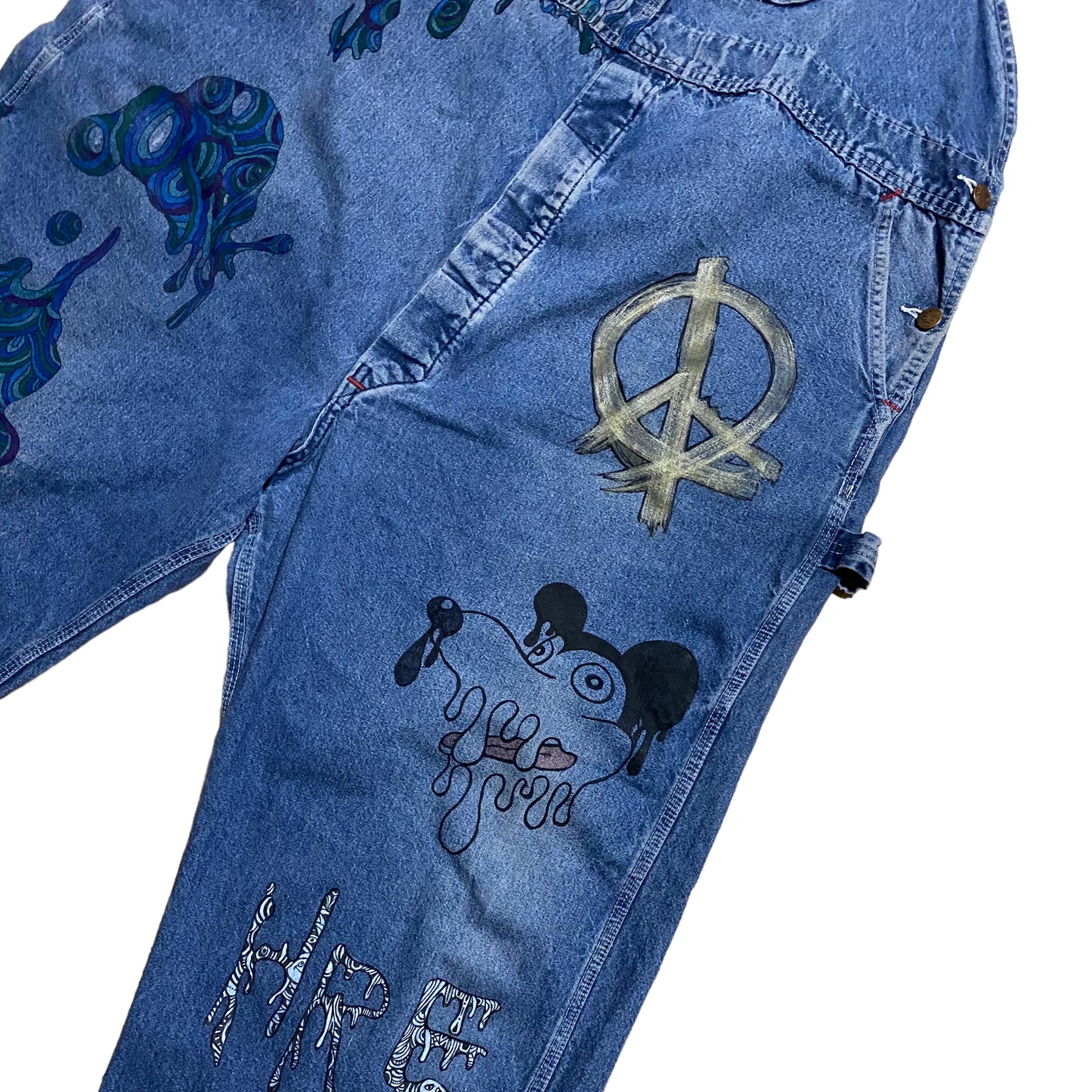 オーバーオール-HREdayamMeit pattern Paint Mix-
