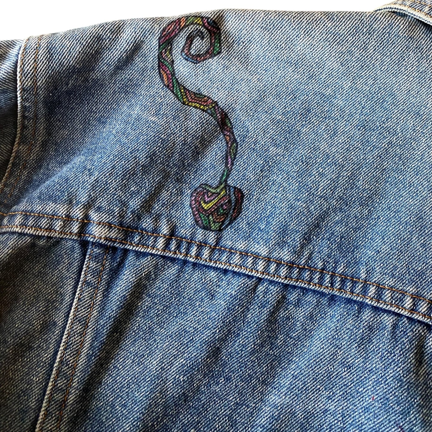 HREdayam REpaint Denim Jacket