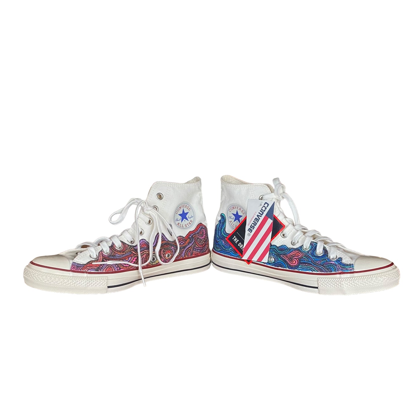HREdayam paint sneaker/converse