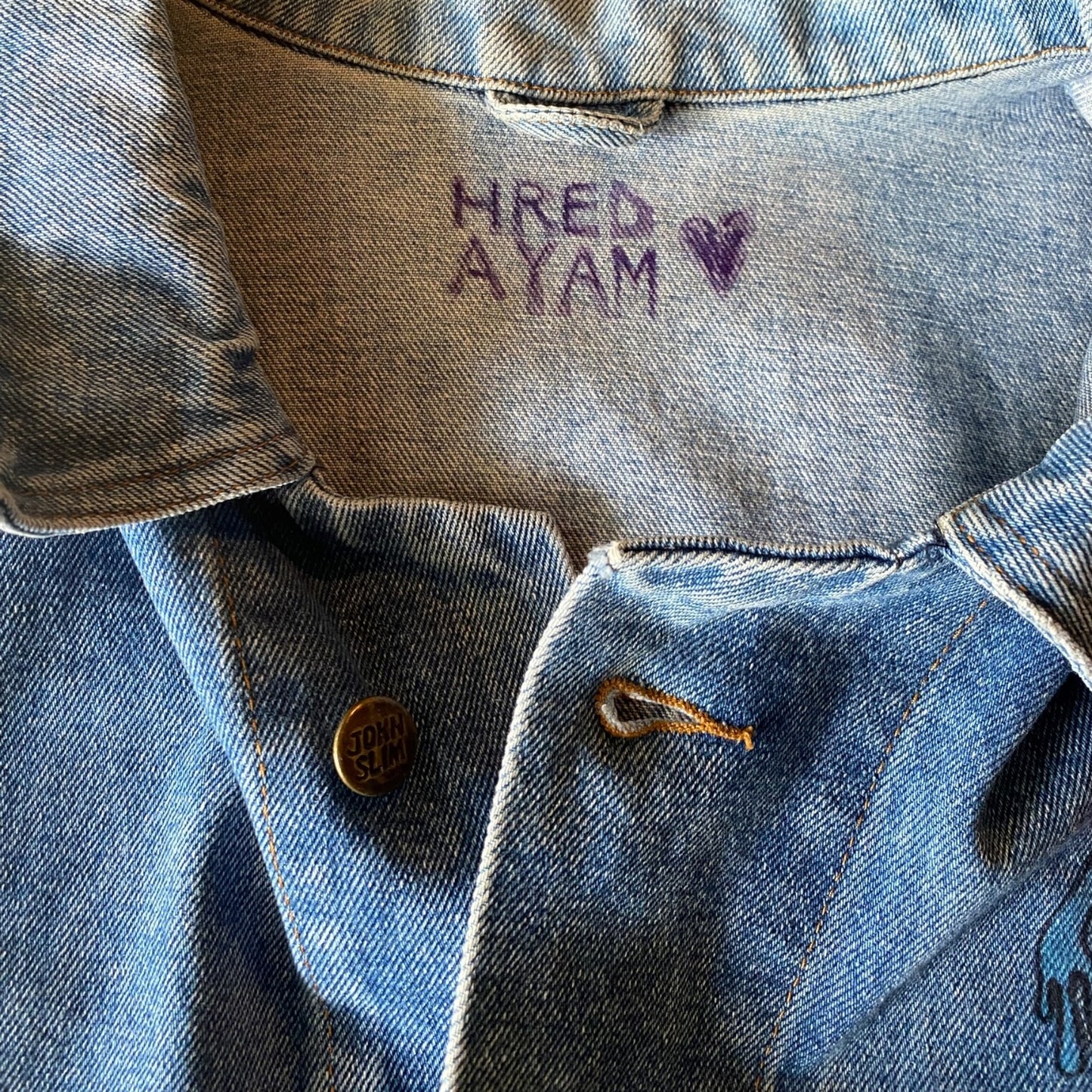 HREdayam REpaint Denim Jacket