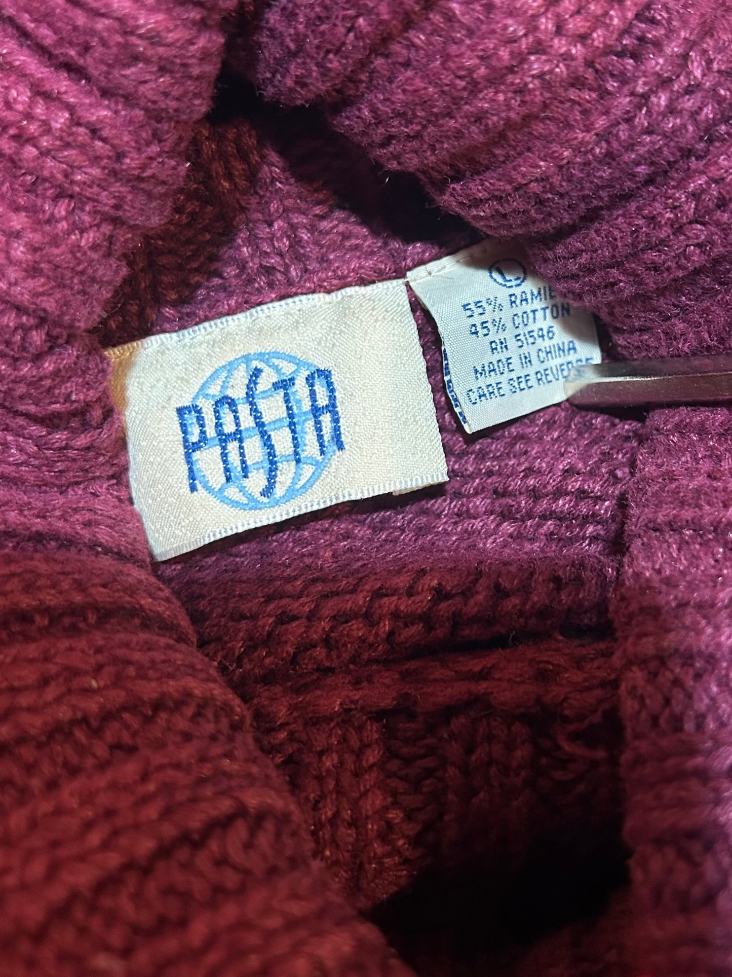 コットンニットセーター/PASTA「The Ultimate Diamond」