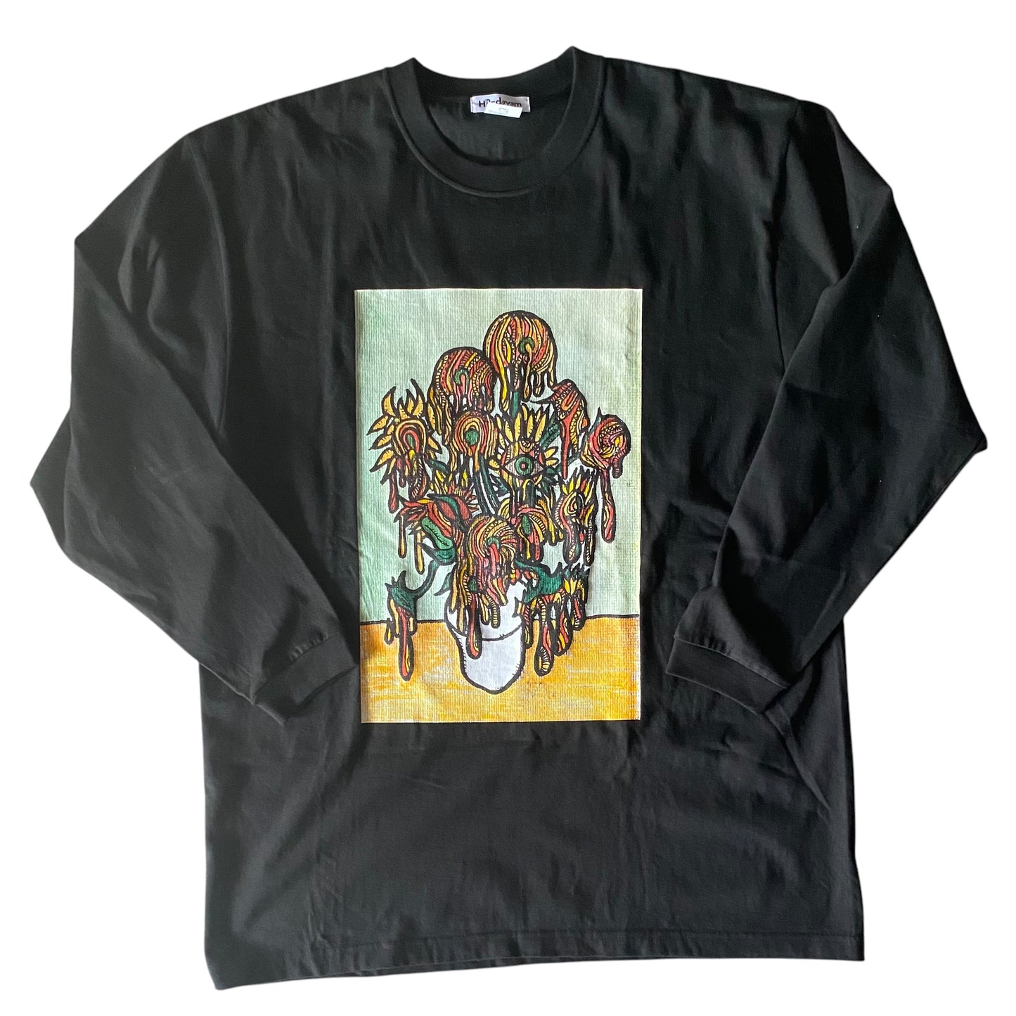 Long Sleeve Tee(B.Dissolve Sunflower)Black 2XLサイズ