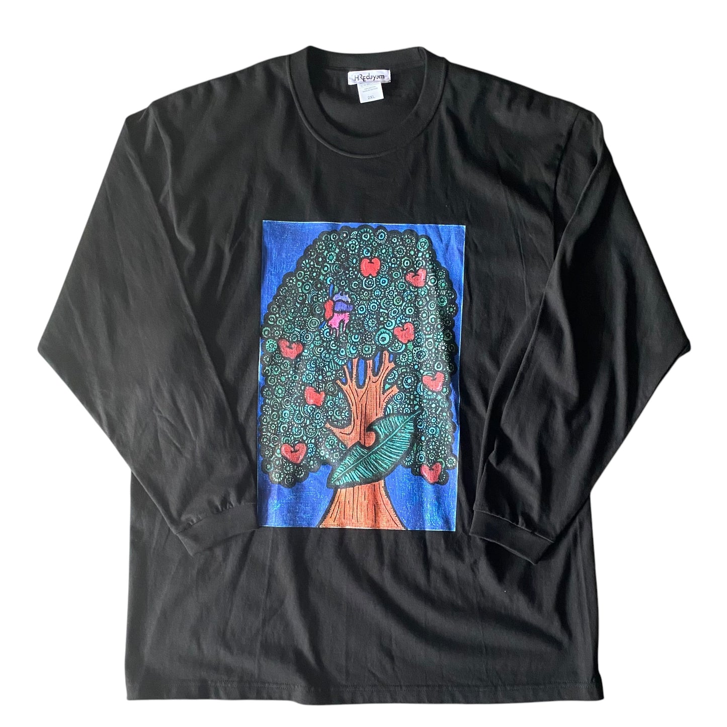 Long Sleeve Tee(C.Tree of HREdayam) Black 2XLサイズ