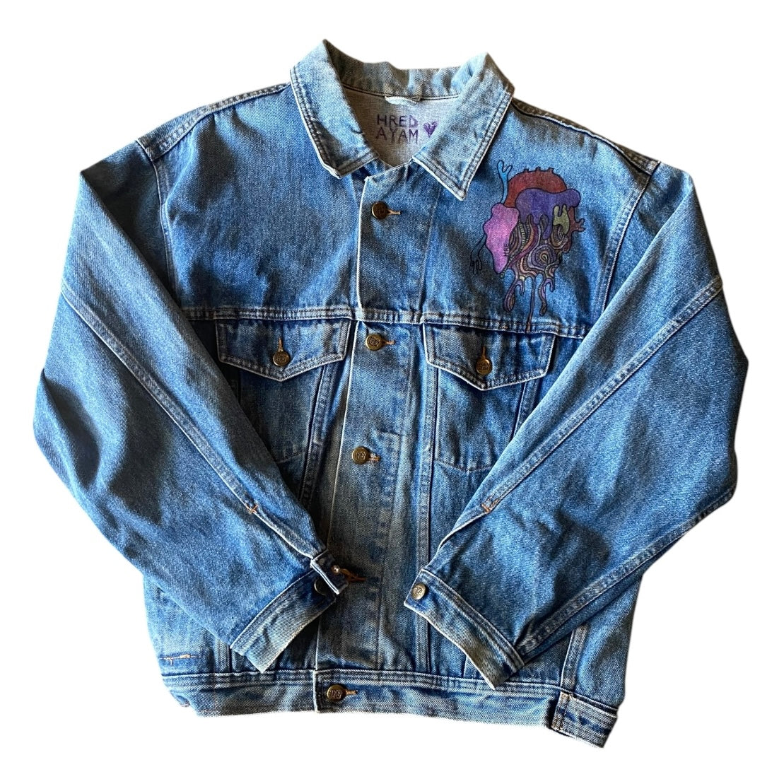 HREdayam REpaint Denim Jacket