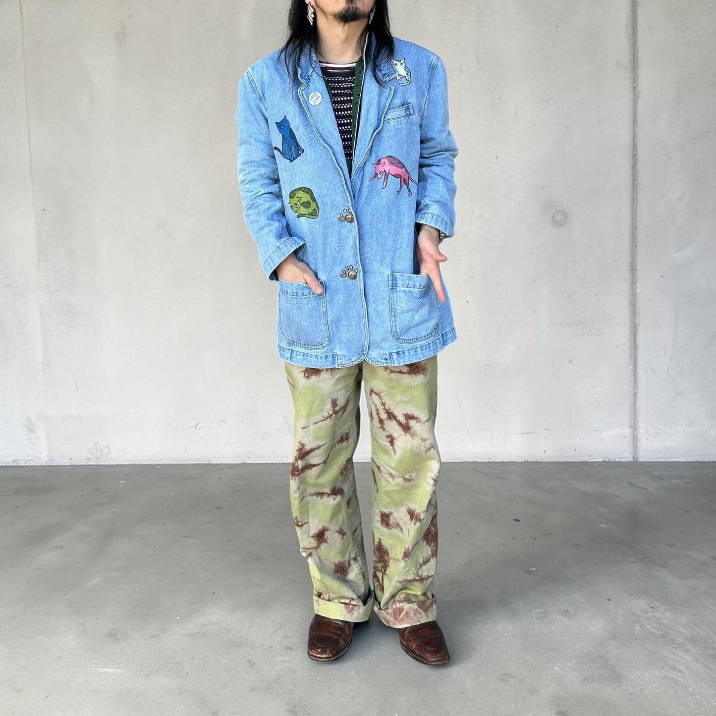 DENIM Tailor Collar JACKET 『4cats』