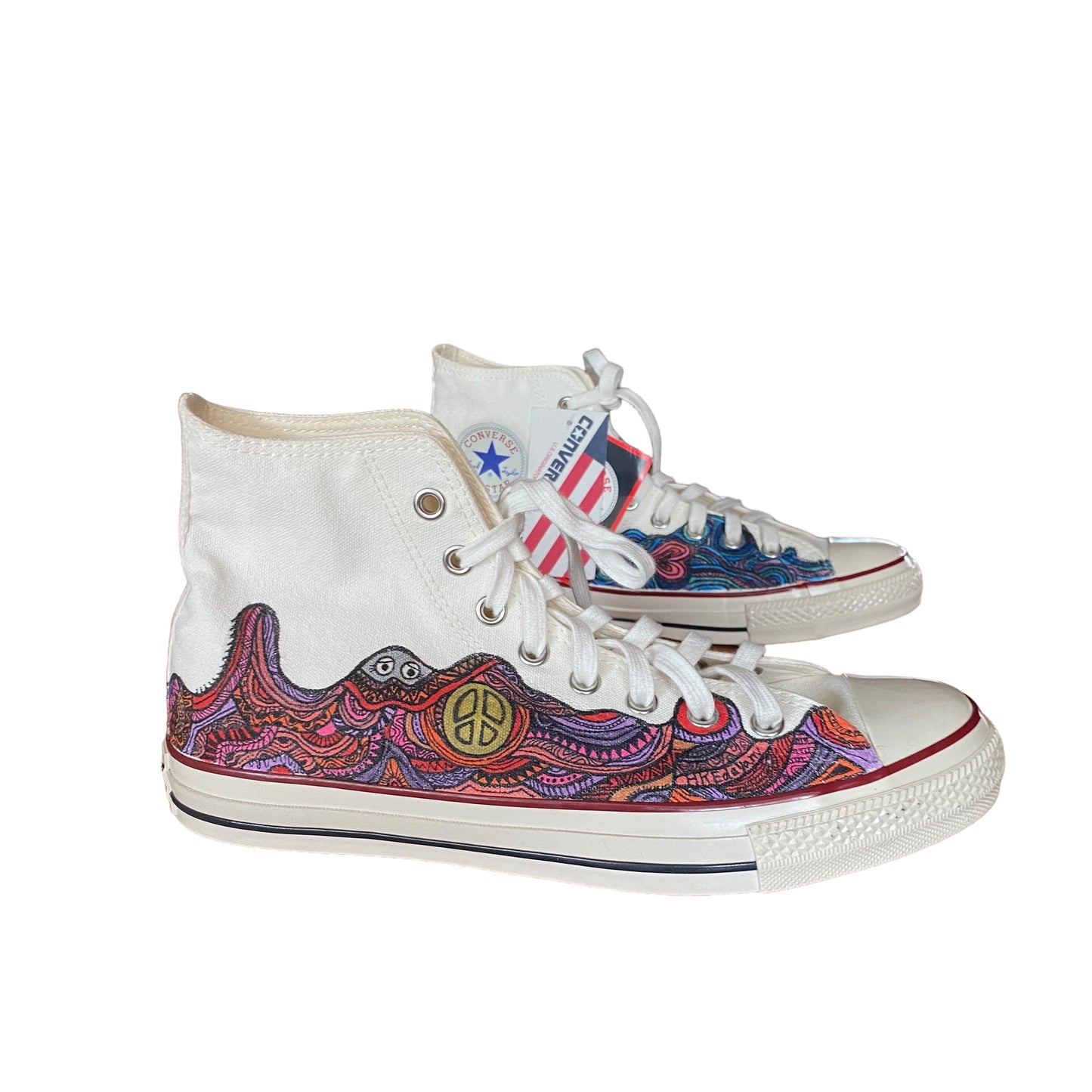 HREdayam paint sneaker/converse
