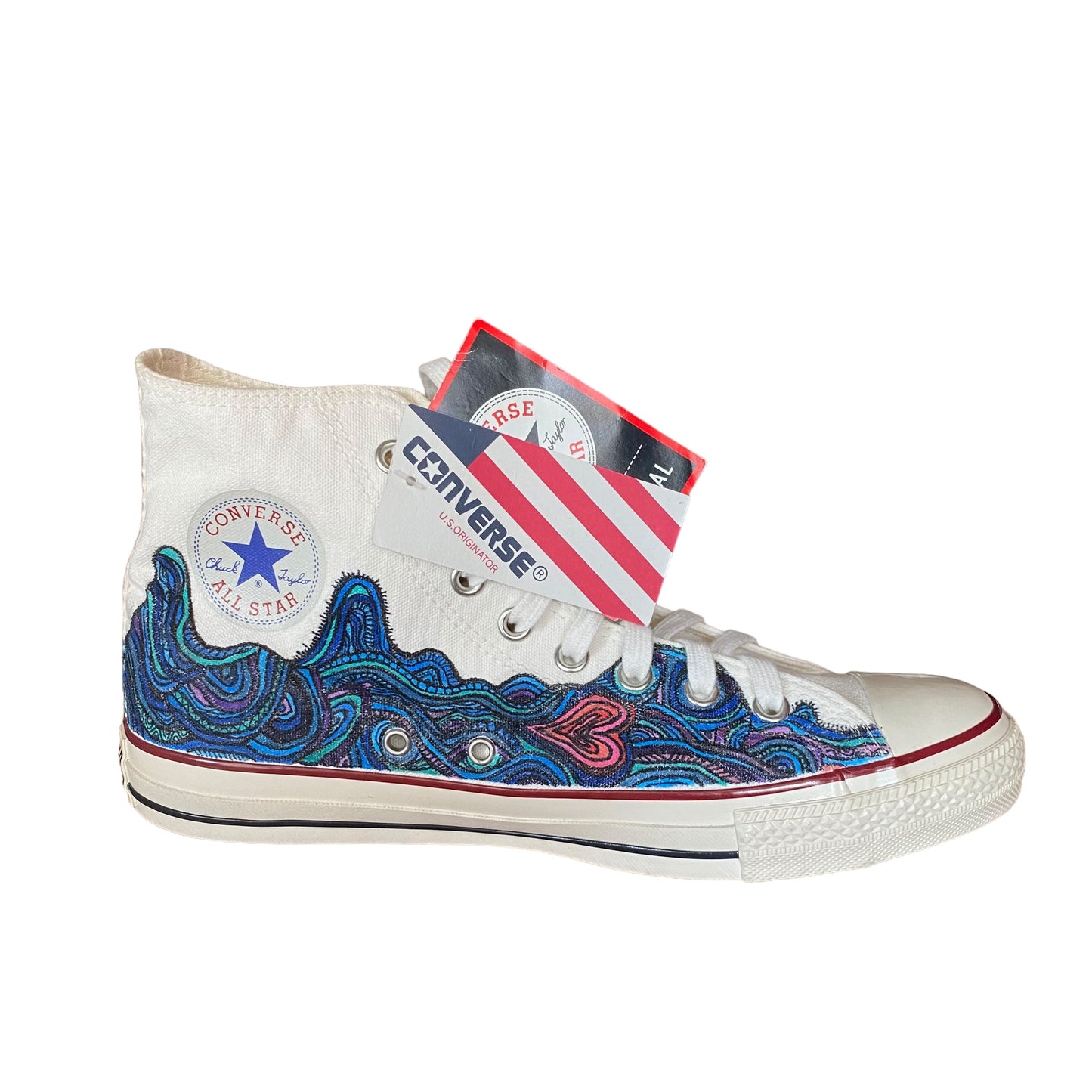 HREdayam paint sneaker/converse