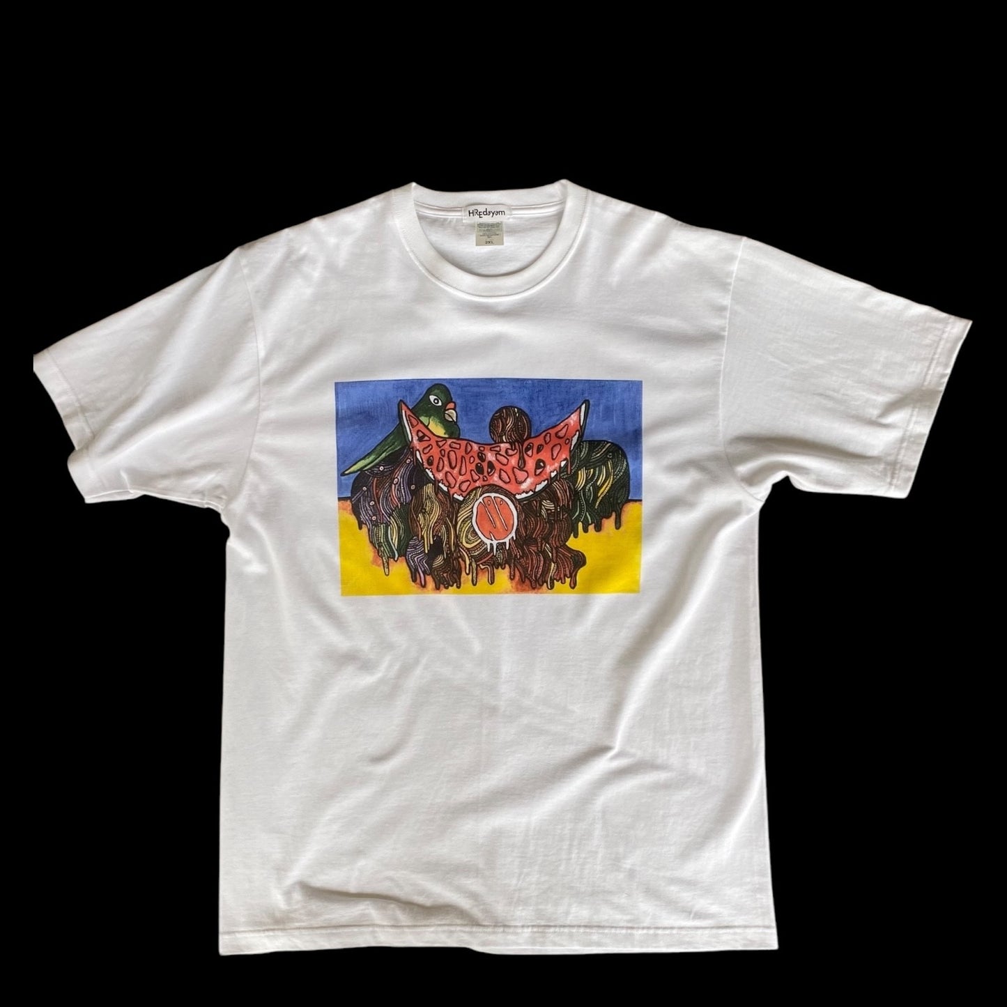Short Sleeve Tee(A.Parrot & Dissolved Fruits) White Lサイズ