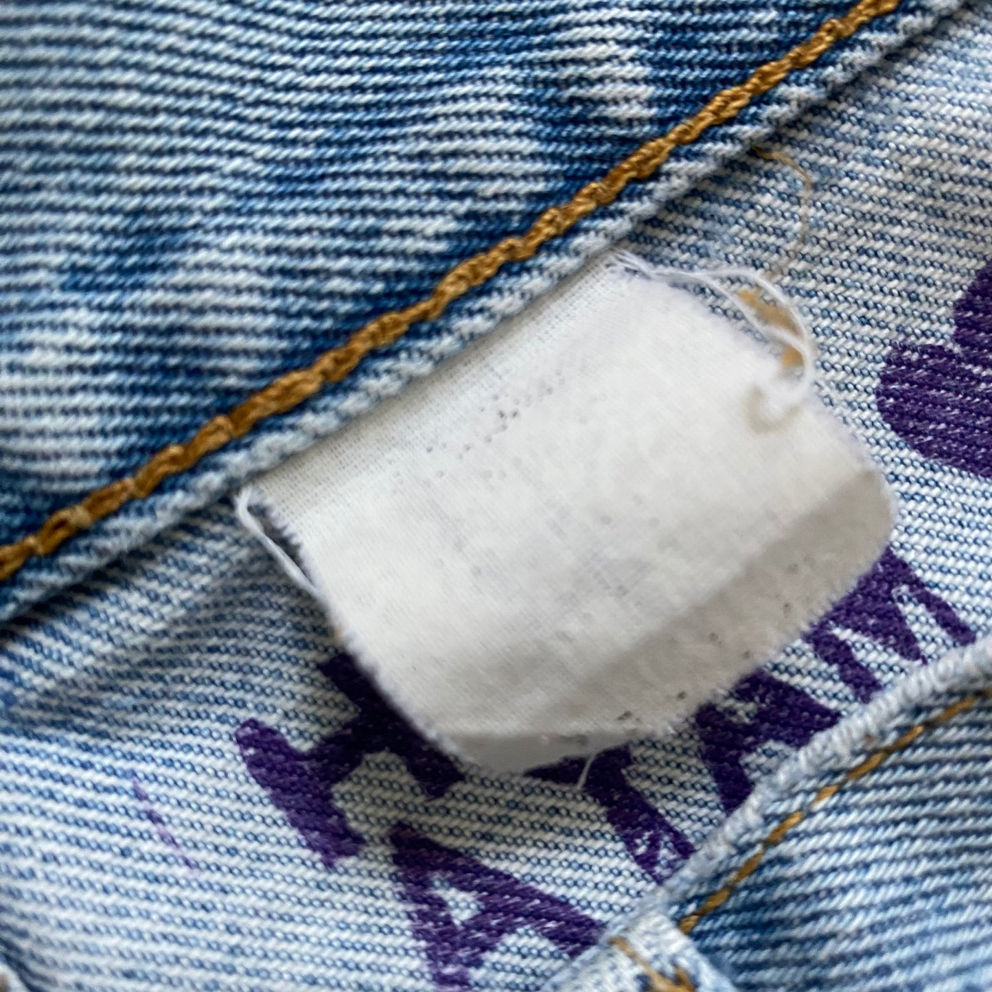 デニムパンツ-HREdayam DOT REmake Patchwork&Paint-/Levis