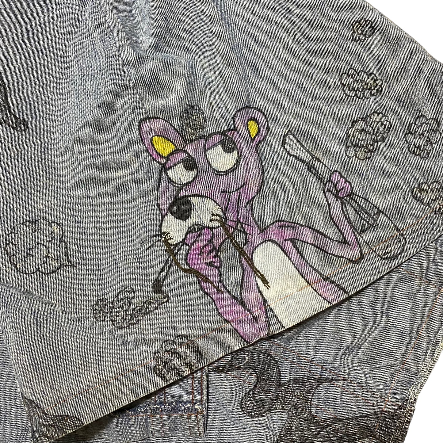 シャンブレーシャツ-NAGARERU HREdayam Paint-/Levis