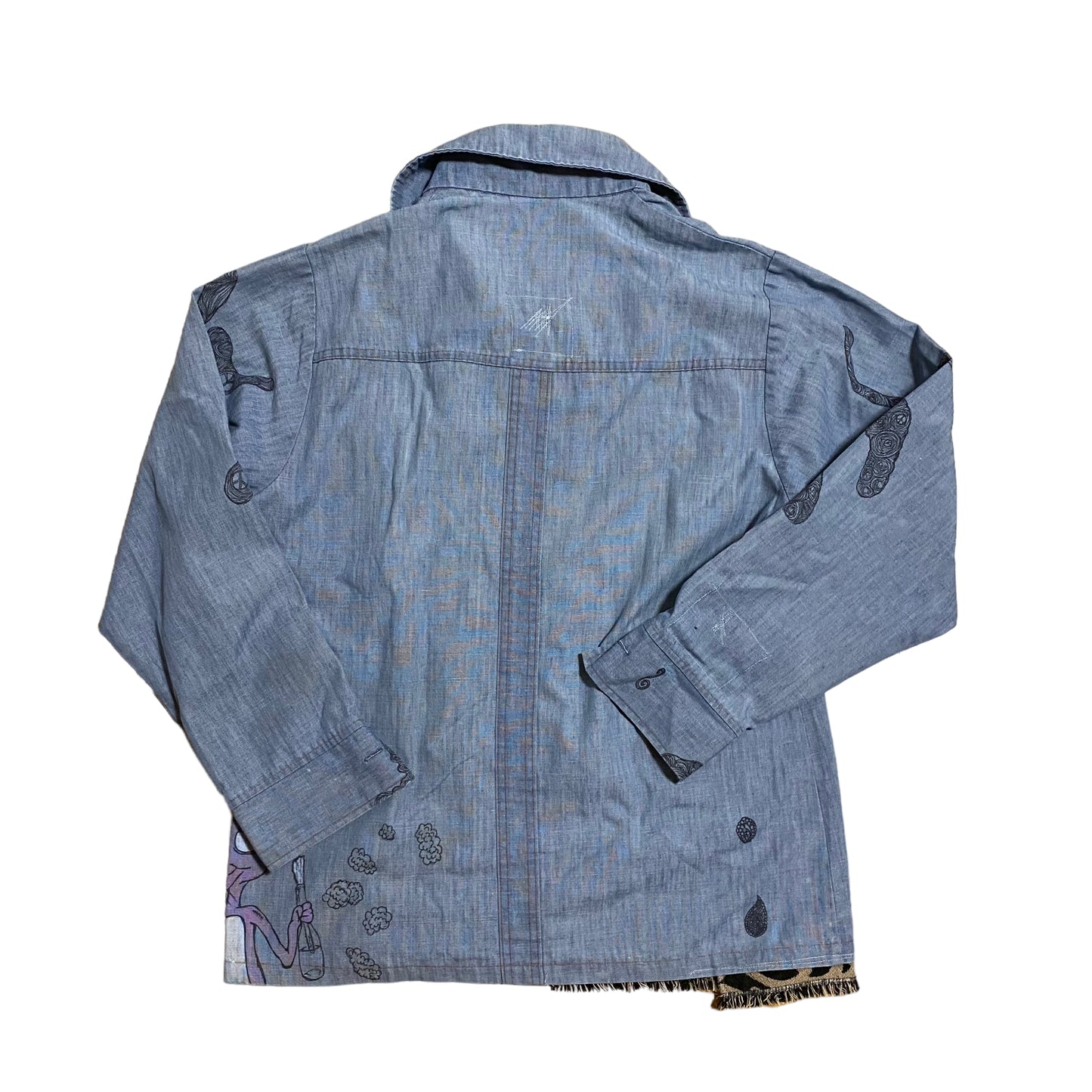 シャンブレーシャツ-NAGARERU HREdayam Paint-/Levis