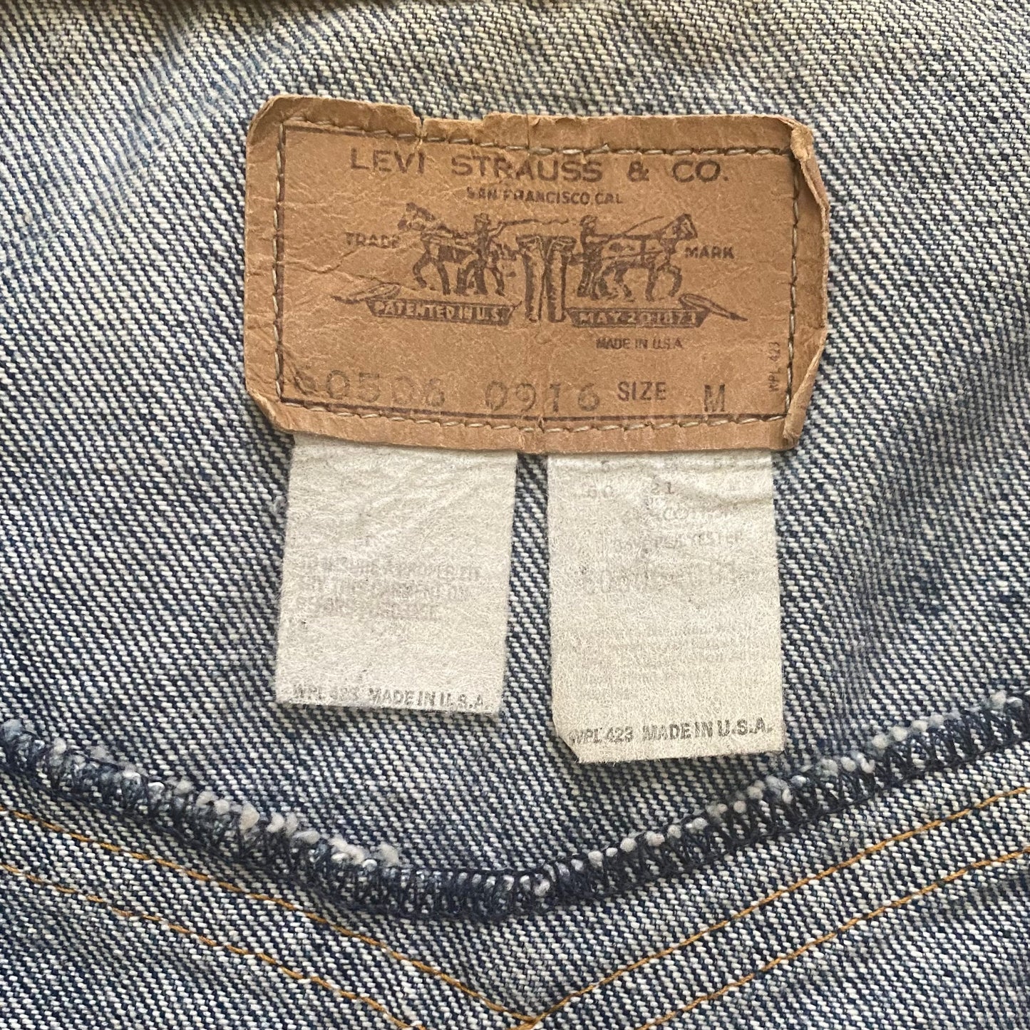 ワッペンデニムベスト/Levis(リーバイス