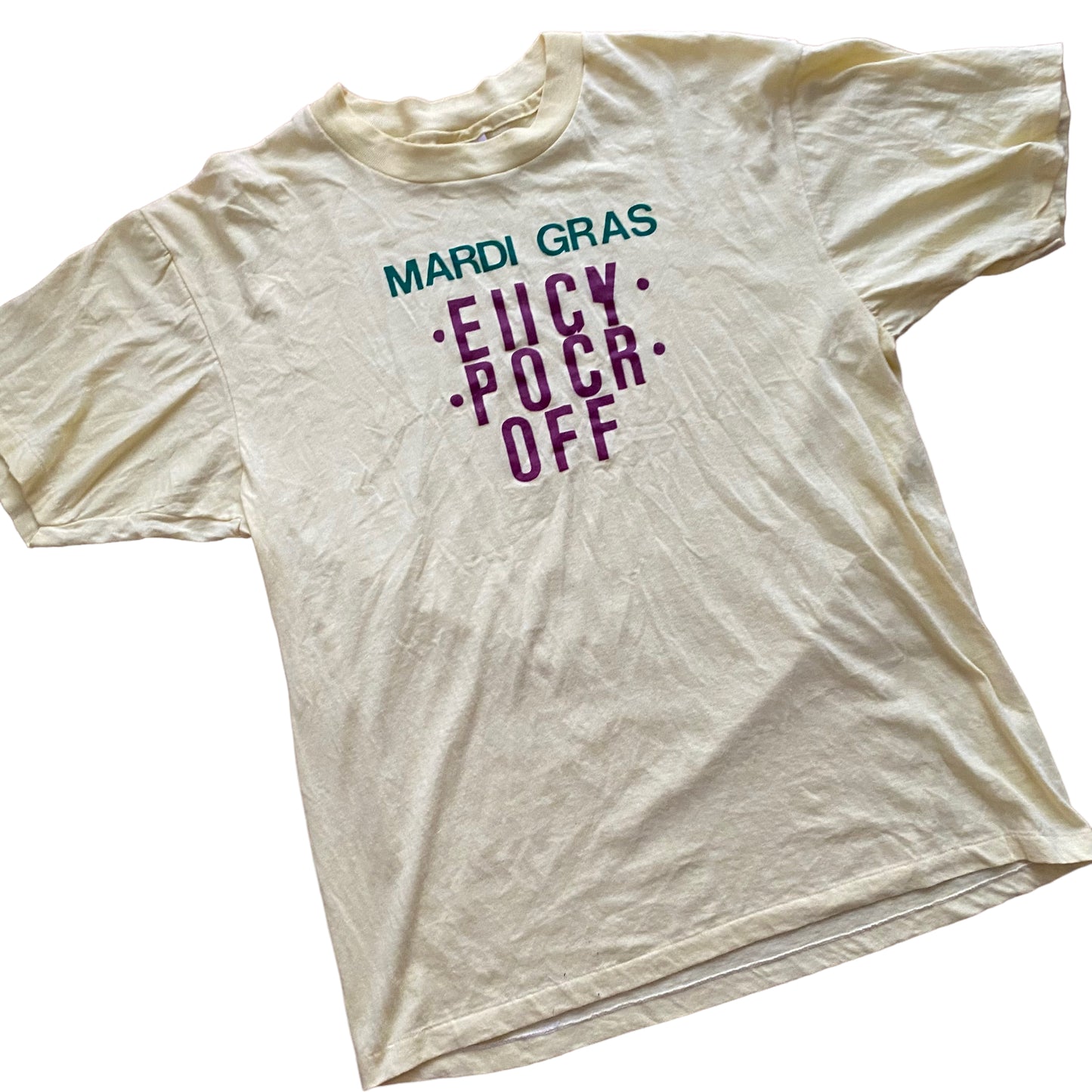 “Fxxk Off”騙し絵Teeシャツ/Hanes(ヘインズ)