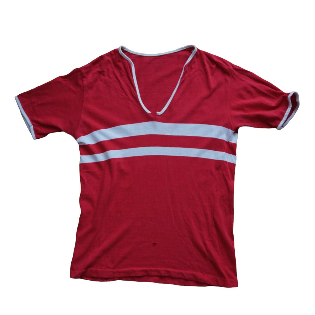 Piping & Two Line StripesS/S Tee