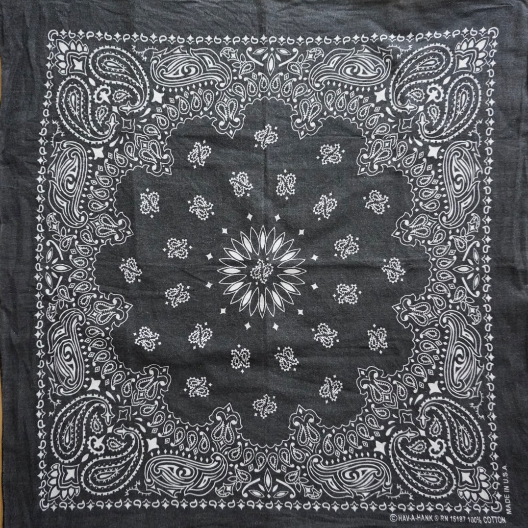 OLD"HAV-A-HANK" 「Ruler of Paisley」BLACK Bandannda