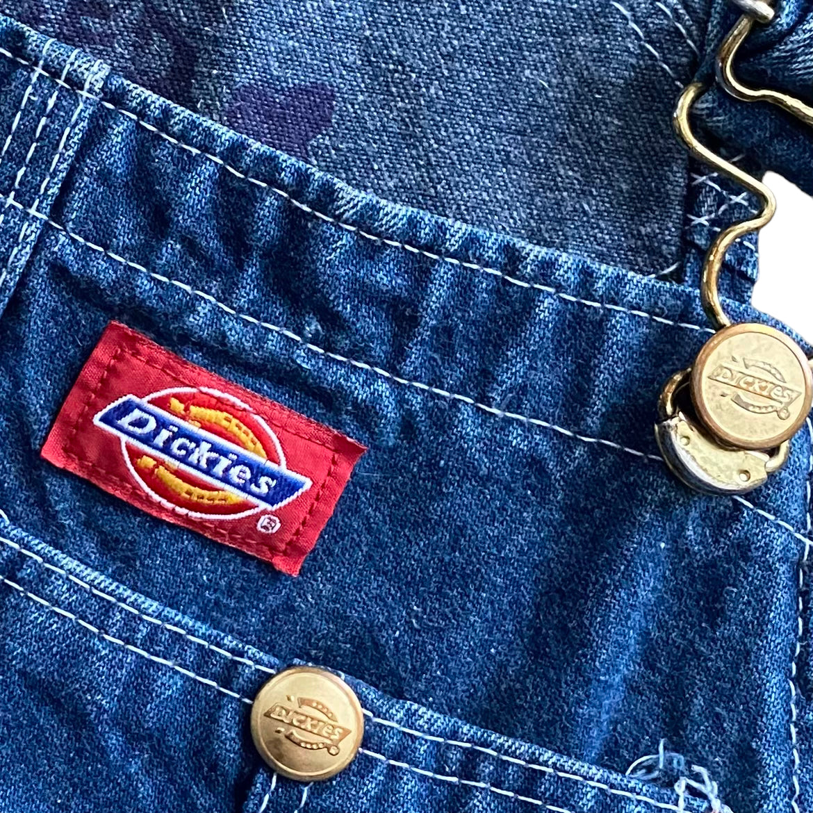 デニムオーバーオール-HREdayam Paint Arrange-/Dickies