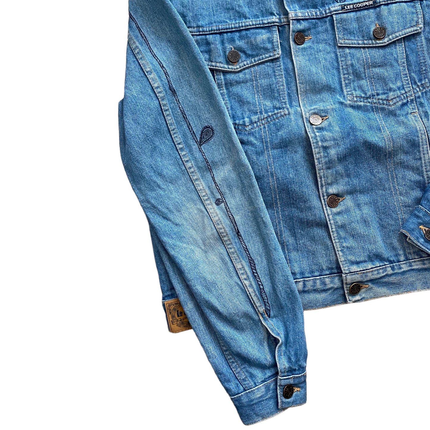 デニムジャケット-HREdayam Paint Arranged-/LEE COOPER