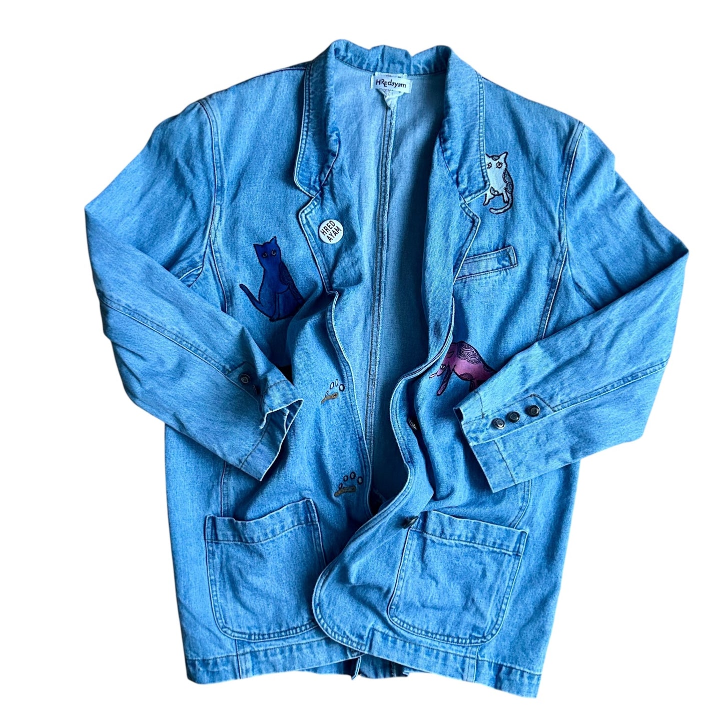 DENIM Tailor Collar JACKET 『4cats』