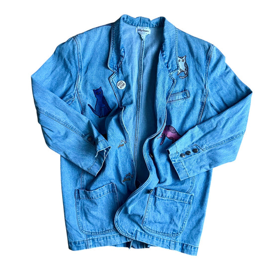 DENIM Tailor Collar JACKET ／CUTIE 4Cats
