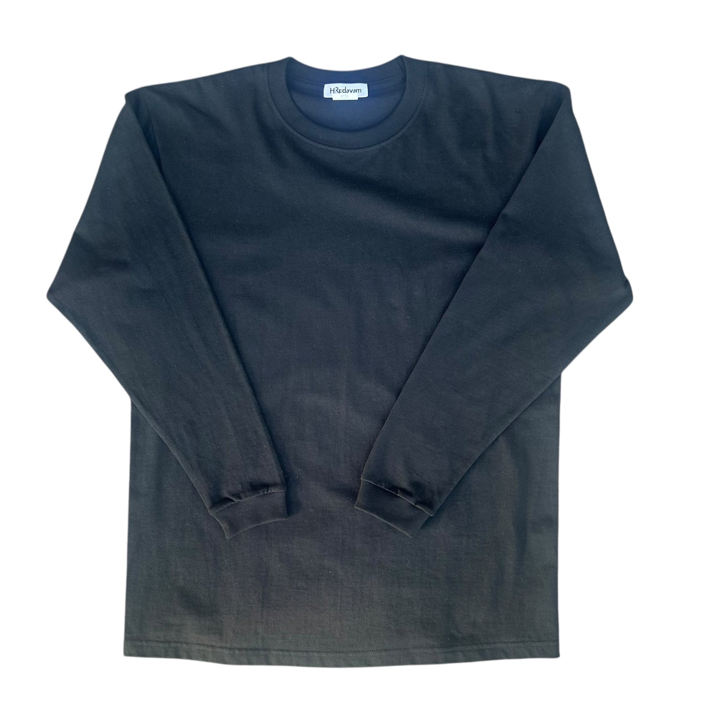 Long Sleeve Tee 2025 B-A Self Portrait Thinking from HREDAYAM,Playing with Black CAT-