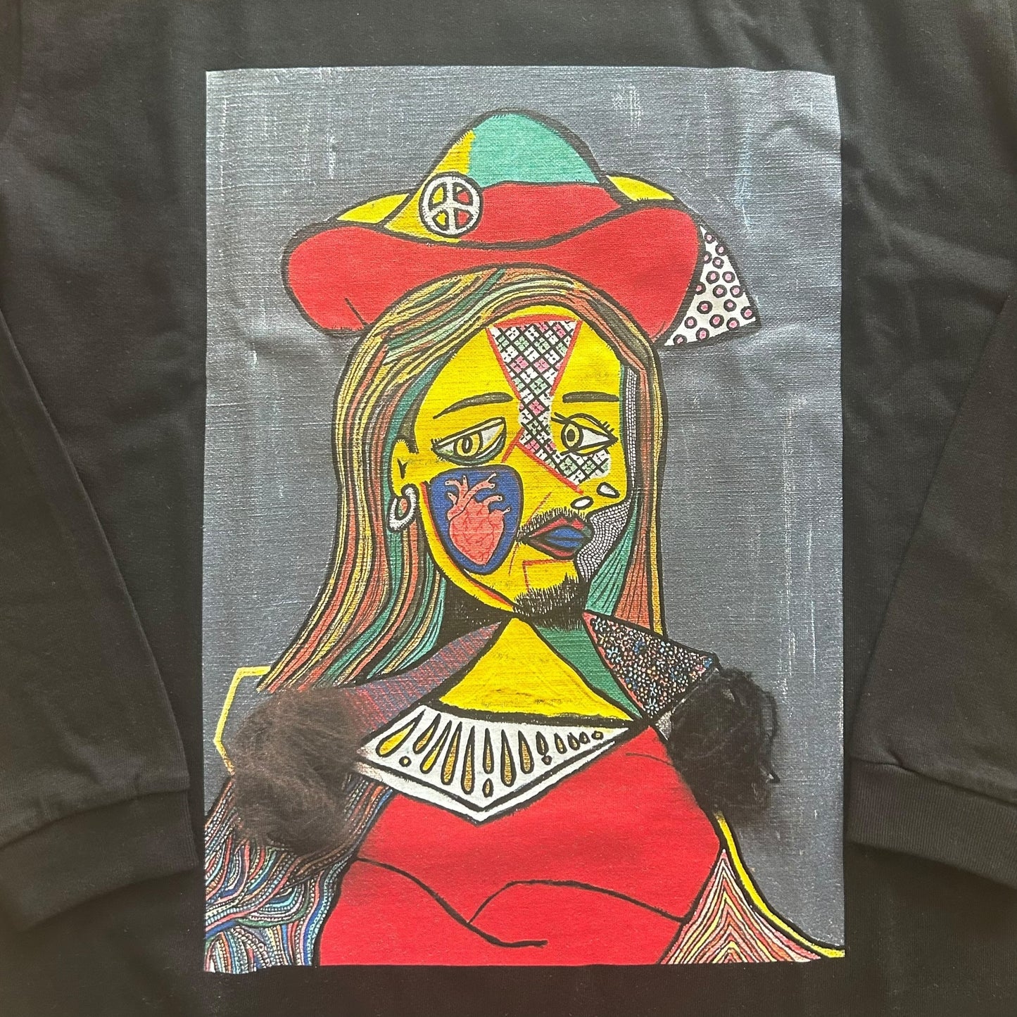 Long Sleeve Tee 2025 A-Man wearing a HAT with a FUR-COLLAR-