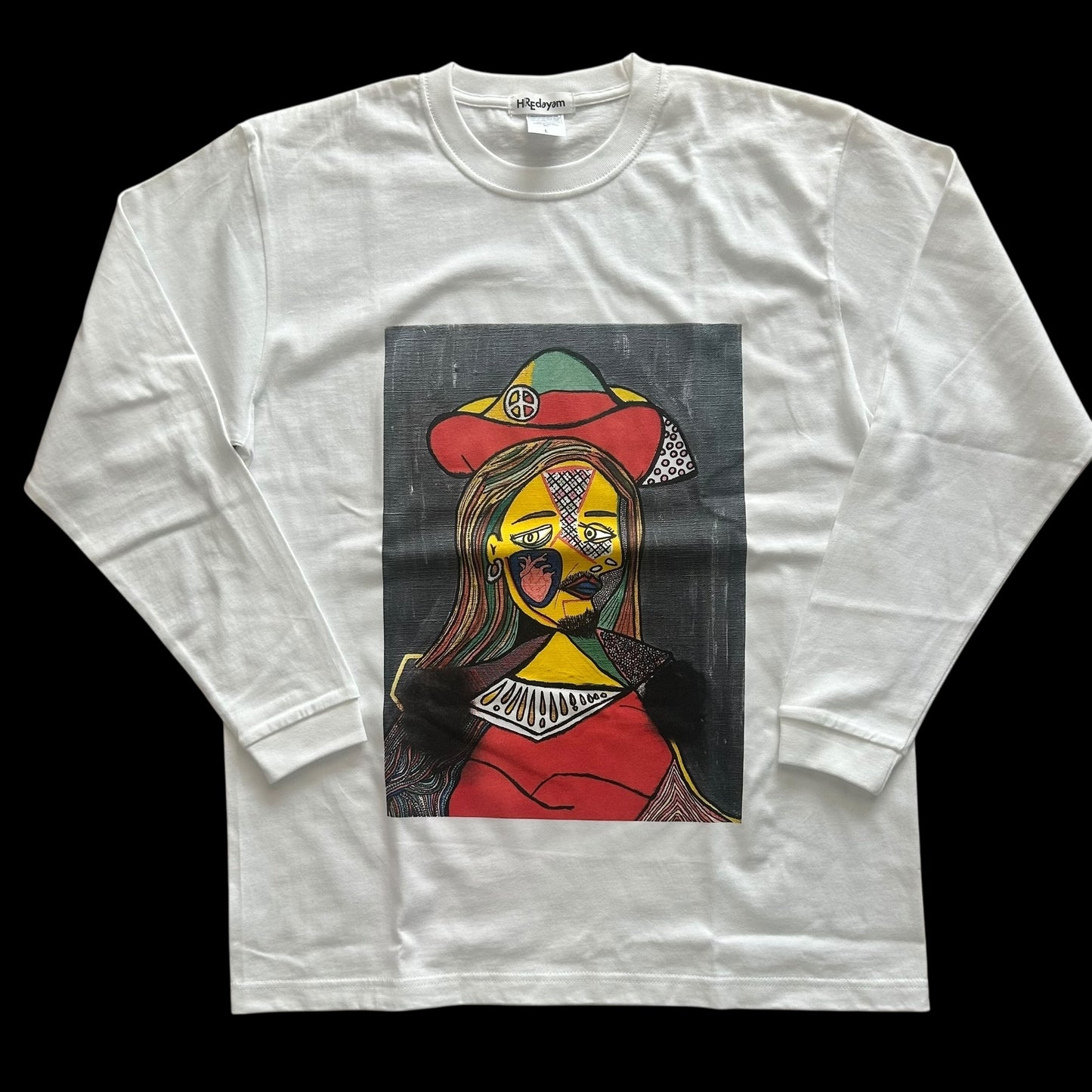 Long Sleeve Tee 2025 A-Man wearing a HAT with a FUR-COLLAR-