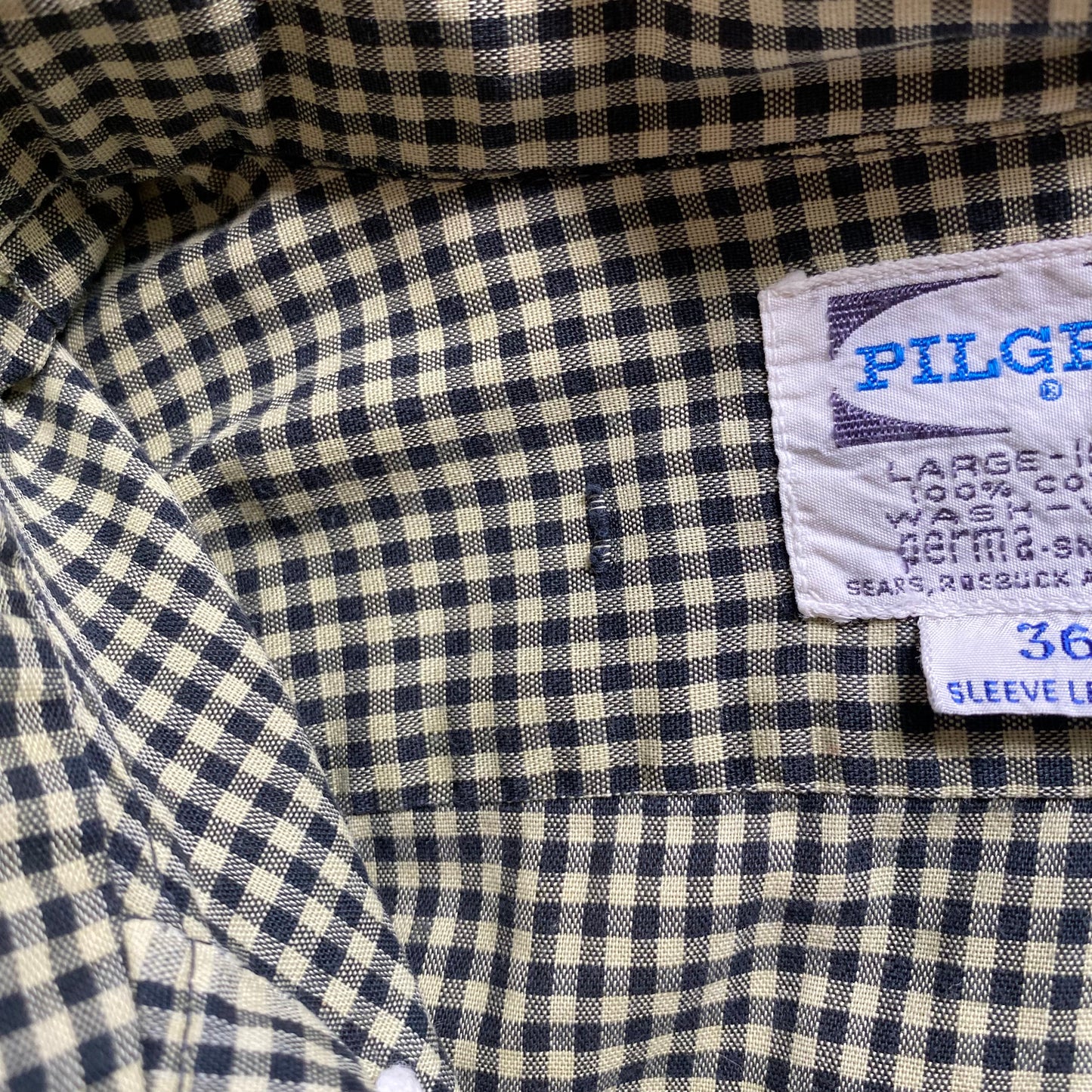 Sears PILGRIM check Botandown shirt