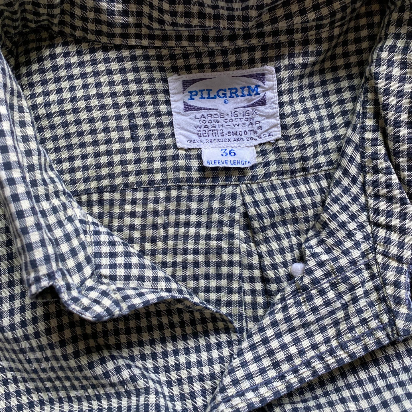 Sears PILGRIM check Botandown shirt