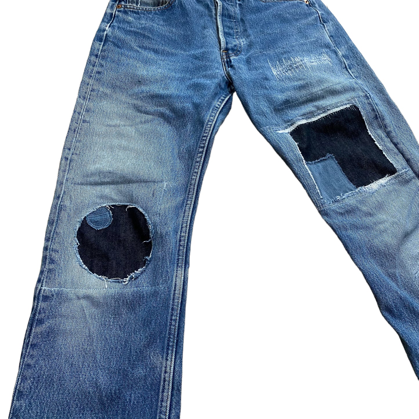 501デニムパンツ- Round&Square Patchwork Arrange-／Levis（リーバイス）